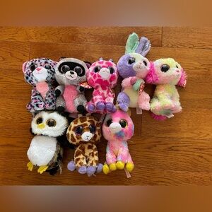 Set of 8 Beanie Boos 6”